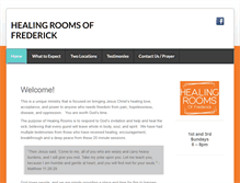Tablet Screenshot of healingroomsoffrederick.com